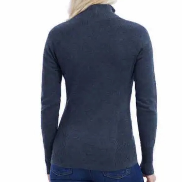 Eddie Bauer Quarter Zip Grey Lightweight Top - Picture 4 of 13